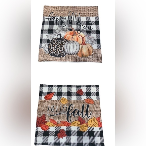 Amazon Other - 2 farmhouse fall pillow covers 18x18